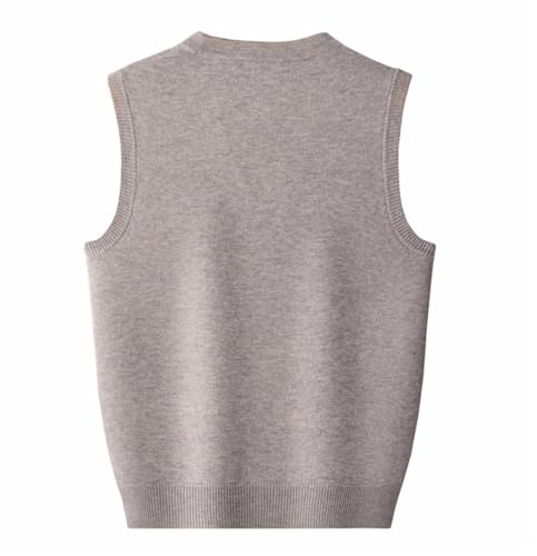 Men's Wool Jacquard Vest Autumn Winter Heavy Knitted Waistcoat Large Size Sleeveless Cardigan3