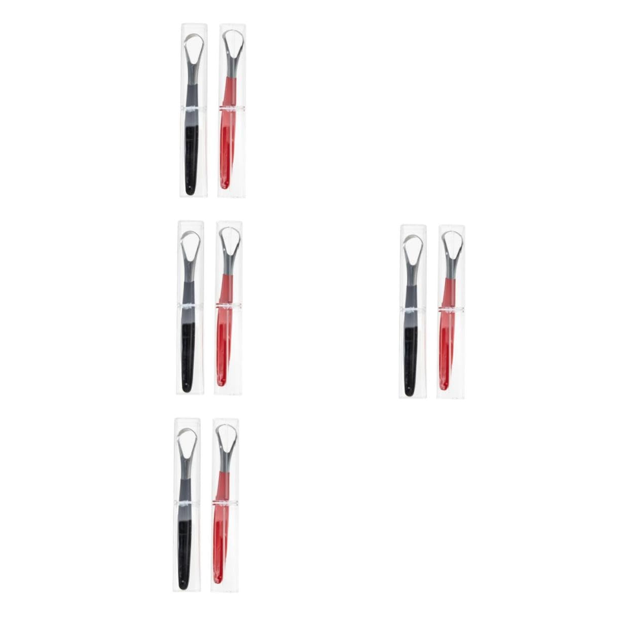 BESTYASH 4 Set Pulisci-lingua Adulti Orale Prodotto Raschietto Impasto Detergenti Scrubber Respiro Pulito Raschiatore Pulizia Della Lingua Puliscilingua Domestici Pp 2 Pezzi * 4