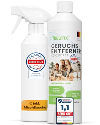Treufix Geruchsentferner Konzentrat 1L | STARKER ENZYMREINIGER...