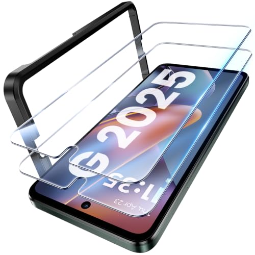 UniqueMe 3 Pack for Motorola Moto G 2025 Screen Protector Tempered Glass 9H Hardness No-Bubble Screen Cover Easy Install with Tool