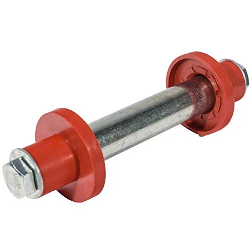 WerkaPro 10915 - Kit de eje de rueda con tuercas y petacas de 20 mm de diámetro, ideal para fijar ruedas de carretillas.