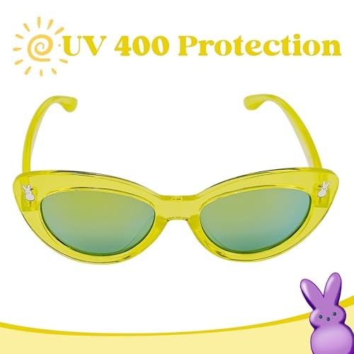ARKAID Official Peeps Sunglasses for Kids | Yellow Bunny Cat Eye Shades |UV 400 | One Size Fits Most Kids3