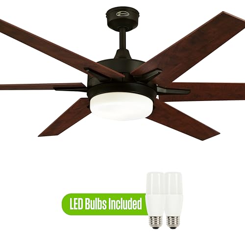 Image of Westinghouse Cayuga LED Ceiling Fan with Light, 60-Inch, Black Bronze