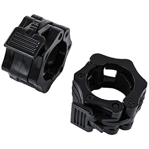 JHEC tech Barbell Clamps Collars,Weight Clamps, Quick Release Collar Clips,2 Inch Fast Release Barbell Collar Clips,Great for Weight Lifting, Olympic Lifts and Strength Trainin (Black) Cover