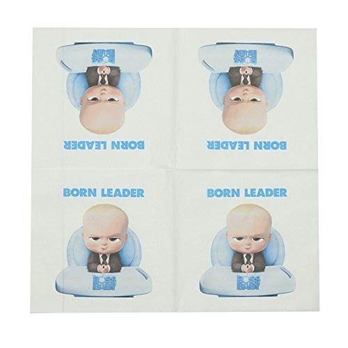 Partysanthe Boss Baby Theme/Boss Baby Tissue Napkins/Boss Baby Theme/Party Supplies/Birthday Supplies(20 Pcs)