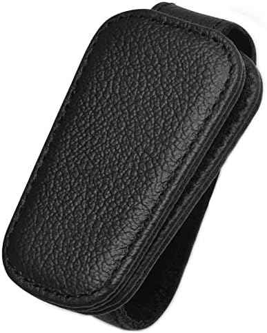 Soporte para lentes de sol para visera de automóvil, clip de piel de vaca, clip de soporte para lentes con imán fuerte, colgador de lentes para