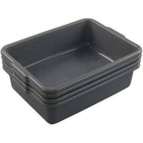 CadineUS 4 Packs 8L Grey Bus Tub Cover