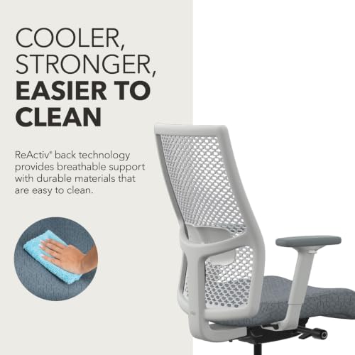 Image of HON Ignition 2.0 ReActiv Ergonomic Office Chair, Lumbar Support, White