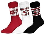 Photo Gallery nfl san francisco 49ers 3pk crew socks - red/wht/blk - 43/46 Photo Gallery nfl san francisco 49ers 3pk crew socks - red/wht/blk - 43/46