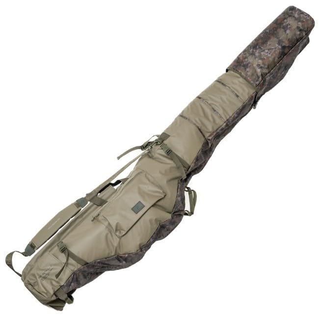 One More Cast OMC HEIST Extendable Rod Holdalls - Adjustable Carp Rod Bag for 3 or 5 Rods, Fits 10-13ft, Zip Adjustment System & Premium 420D Ripstop