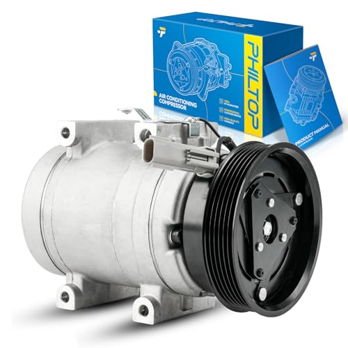 Image of PHILTOP 610258 Air Conditioner AC Compressor with Clutch for Chrysler Sebring 2006, 2004-2005 2.4L /2.7L, Dodge Stratus 2006, 2004-2005 2.4L /2.7L