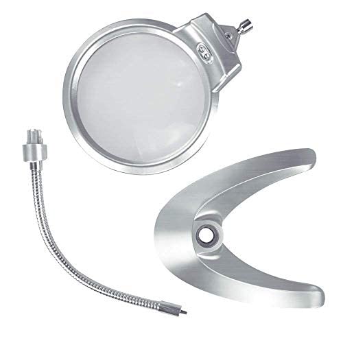 Lupe mit Licht und Ständer, freihändig faltbares Design, dimmbare Linse, multifunktional für Arbeiten in der Nähe, Leselupen Stabilize