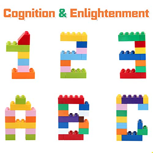 WYSWYG Bausteine,140 Teile 2x4 Classic Blöcke Building Blocks, Kompatibel mit All Major Brands, Bricks für Kinder ab 6… – Bild 5