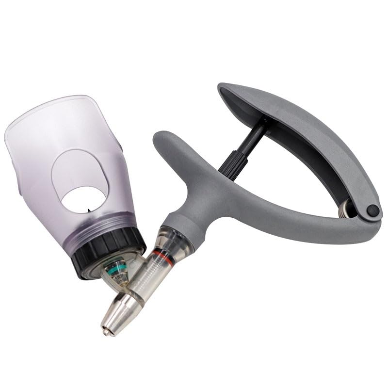 Jeringa veterinaria continua automática de 2 ml/5 ml for inyección vacunas ajustable for ganado porcino, bovino y ovino(2ml)