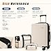 Eeeza Expandable Carry on Luggage Sets,Suitcases with Detachable Wheels Hardshell 22x14x9 Airline Approved,Lightweight Luggage Set with TSA Lock,Carry on Suitcase