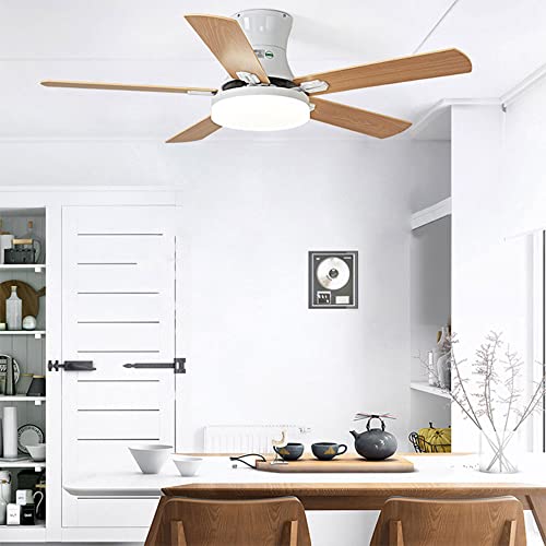 Ventilateur de plafond silencieux à 3 vitesses et télécommande LED - 4
