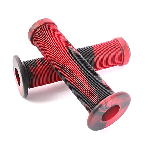 Puños Para Bicicleta KHE Acme 2TONE - 130 Mm - Negro Y Rojo - Para BMX Y MTB