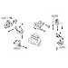 Engine Motor Mount Compatible with Fits 2001 2002 2003 2004 2005 Honda Civic 1.7L 4 Pcs A4511 A6588 A6591 A6595