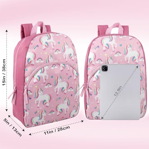 Image of Trail maker 15 Inch Kids Backpacks for Boys & Girls | Preschool, Kindergarten, Elementary School Backpacks with Adjustable, Padded Straps (Unique Unicorns)