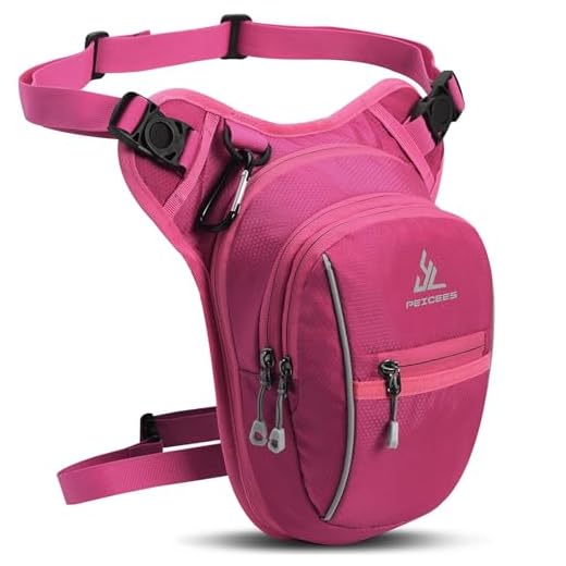 Peicees Leg Bag for Men Fanny Packs Women Men Outdoor Thigh Bags Motorcycle Ride Crossbody Backpack