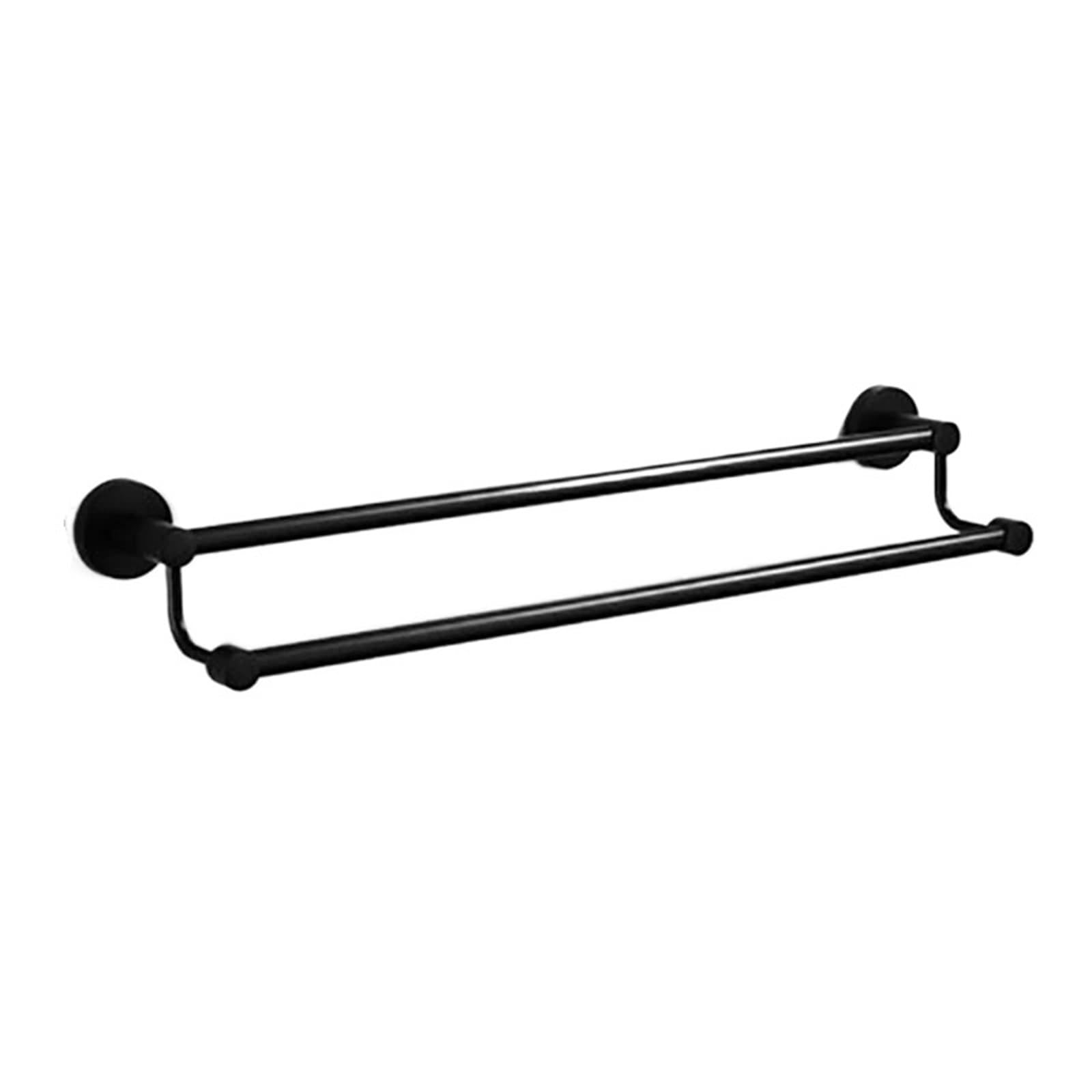Towel Bar Towel Rail Black Robe Hook Bar Shelf Tissue Paper Holder Bathroom Hardware Set Accessories(Style-04)