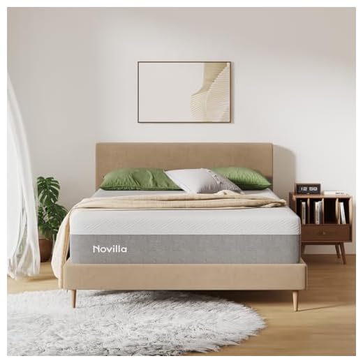 Novilla Full Size Mattress, 10 inch Full Gel Memory Foam Mattress for Cool Sleep & Pressure Relief, Medium Firm Mattress in a Box, Bliss (NV0M801-10-F)