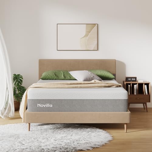 Novilla Memory Foam Mattress Full, 10 inch Full Mattress with Gel Foam for Comfortable Sleep & Pain...