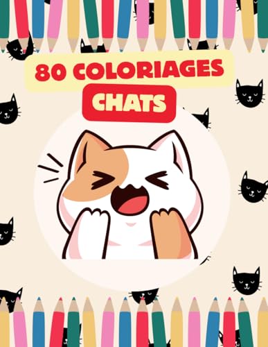 Cahier de coloriage Chats a la plage ? Livre mignon et relaxant pour adultes et ados: 80 illustrations adorables de chats en vac