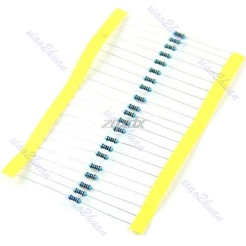 600 Pezzi 30 Tipi 1/4 W Resistenza 1% resistori a Film Metallico Kit Assortiti Ogni 20