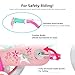 JOYSTAR Unicorn 12 Inch Kids Bike for 2-4 Years Girls Toddler Bikes with Training Wheels Princess Girls Bike with Basket Doll Seat Streamers Toddler Kids Bicycles Green