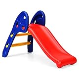 GLACER Toddler Slide, Sturdy Folding Baby Slide, Playground Slipping Slide Climber for Indoor and Outdoors Use, Plastic Kids Slide First Slide