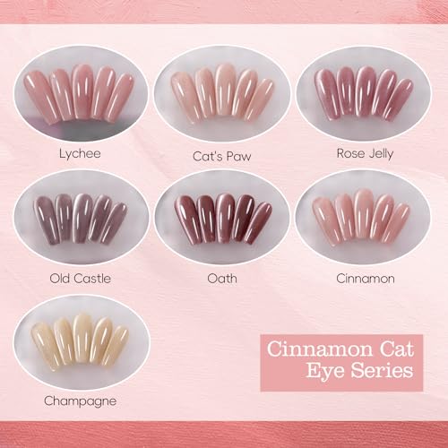 ADHERE Cinnamon Cat Eye Esmalte de Uñas Gel 12ML miniatura 3
