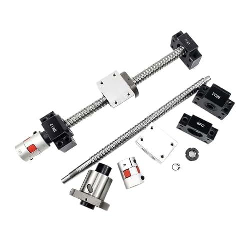 Metal Ball Screw nut end Processing 1050-1400mm Ball Screw Kit 2pcs SBR16 Linear Guides with 4pcs SBR16UU Slider Blocks+1 Kit SFU1610(1200mm)