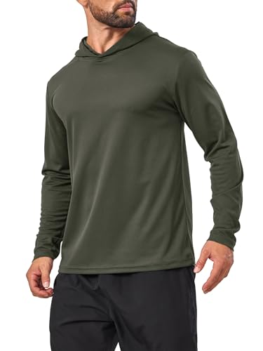 Sun Hoodie Mens Long Sleeve UV Protection SPF Lightweight Quick Dry Athletic Fishing Outdoor Hiking Swimming Rash Guard3