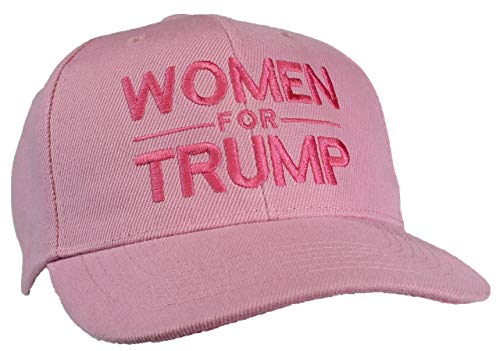 Tropic Hats Adult Embroidered Women for Trump Adjustable Ballcap - Pink W/Hot Pink Thread