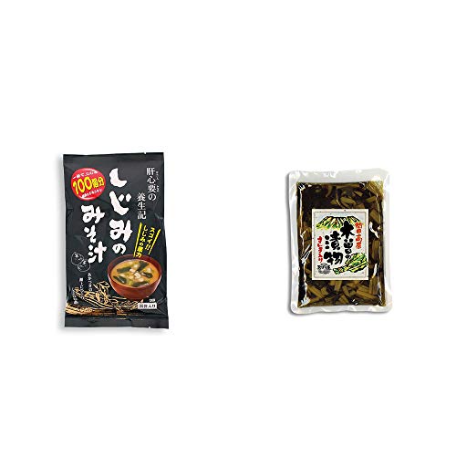 [2点セット] しじみのみそ汁(56ｇ(7g×8袋))・木曽の漬物  すんき漬け(200g) 