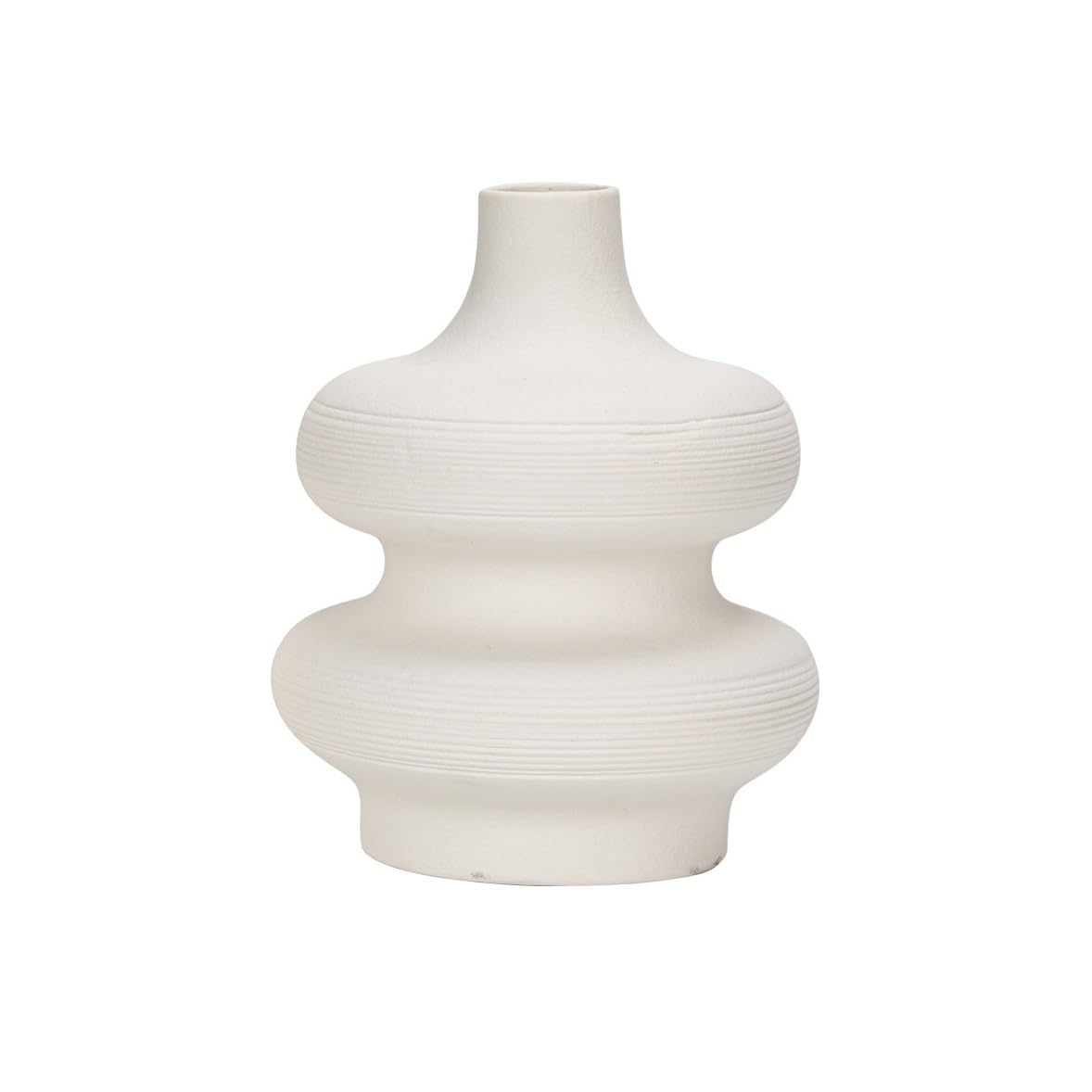 GFHTRELY Vase Coil Spiral Ceramic Vase Home Desktop Soft Decoration Flower Arrangement Ornaments Flower Vases(M)