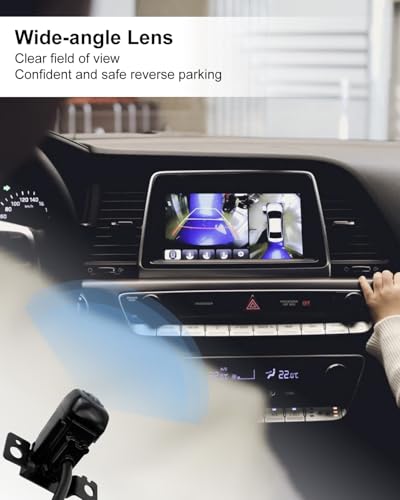Image of Backup Camera Fit for Hyundai Santa Fe 2017 2018 2019, Rear View Camera Replace 95760-B8650 95760-B8641 95760-B8640 95760B8650 95760B8641 95760B8640