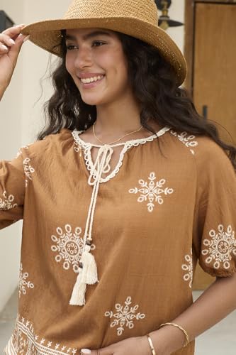 Summer Womens Spring Tops for Women Casual V Neck Half Short Sleeve Boho Blouses Shirts Flowy Vacation Clothes4