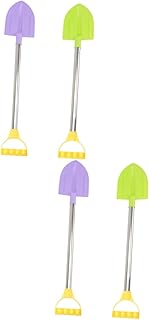 TOYANDONA Pá De Praia De Aço Inoxidável 4 Unidades Brinquedos Para Crianças Brinquedos Para Crianças Brinquedos De Praia Pá De Praia Brinquedos Pequenas Pás De Areia Pás De Praia