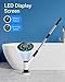 Electric Spin Scrubber: Cordless Power Spin Scrubber with Long Handle and Dual Speeds for Cleaning Bathroom Tub Tile Floor Include Cleaning Brush