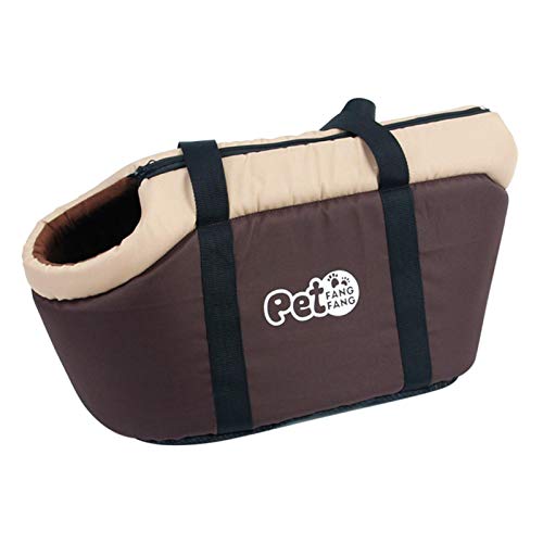Borsa a Tracolla per Cani, Trasportino Getti Traspirante Con Cuscino Rimovibile, Contenitore da Viaggio per Passeggio Picnic Shopping Escursionismo