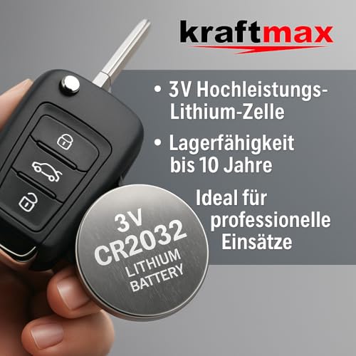 40er Pack CR2032 Lithium Hochleistungs- Batterie für professionelle Anwendungen - Neuste Generation – Bild 3