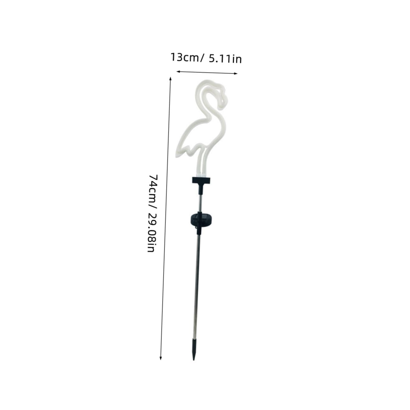 2 Stück Gartenleuchten Solar LED Flamingo und Kaktus aus Kunststoff und Eisen Solarbetrieben für Außenbereich Garten Solarbeleuchtung im Freien