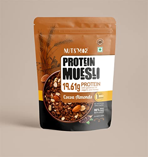 NUTSMOR Protein Muesli protein with goodness of jaggery and honey (440gm) (cocoa almonds) (B0BWRHDSSG) Amazon Price History, Amazon Price Tracker