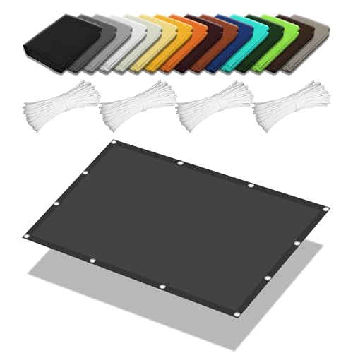 Toldo parasol terraza 1.2 x 1.4 m con ojales y protección UV exterior gris 2