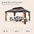YOLENY 12' x 16' Hardtop Gazebo with Galvanized Steel Double Roof, Aluminum Pergolas Frame, Curtains and Netting Included, Metal Outdoor Gazebos for Garden, Patios, Lawns, Parties