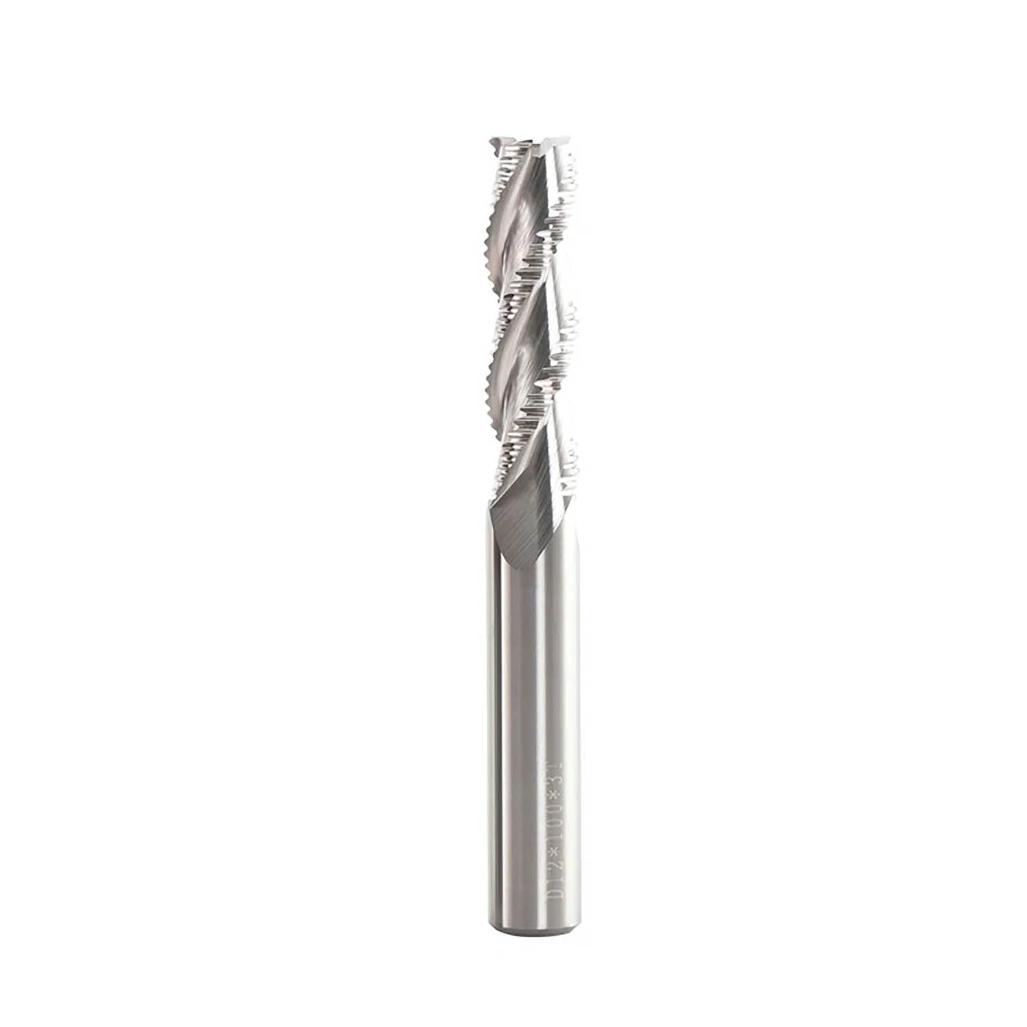 HRC60 Fresa for sgrossatura in metallo duro integrale 3F 4F Fresa CNC Punte for metallo Sgrossatura Lavorazione Alluminio Rame Plastica Router Bit(Aluminium,20X100)