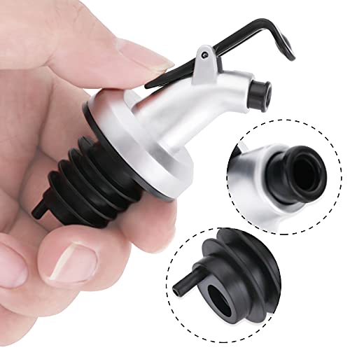 ASTER Olijfolie Tuiten Fles Pourer 5 Pack,Lekvrije Liquor Pourers met Stofkappen Olie Uitloop Liquor Spirit Drinks… - Image 5