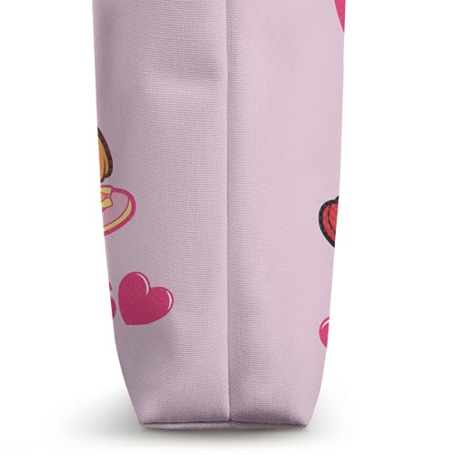 Bolso Tote Dora the Explorer Hearts Pink White miniatura 3